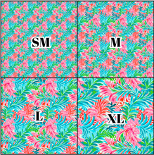 Load image into Gallery viewer, Printed Vinyl &amp; HTV Preppy Fronds B Pattern 12 x 12 inch sheet
