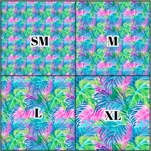 Load image into Gallery viewer, Printed Vinyl &amp; HTV Preppy Fronds D Pattern 12 x 12 inch sheet