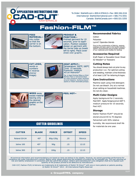 Heat Press Specifications - Fashion Film