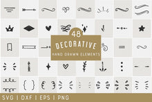 Load image into Gallery viewer, Decorative Elements Illustration SVG Bundle