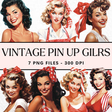 Load image into Gallery viewer, Vintage Pin Up Girl Sublimation