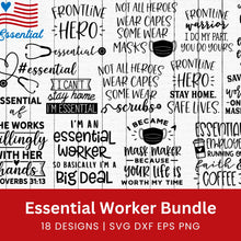Load image into Gallery viewer, Essential Worker SVG Bundle