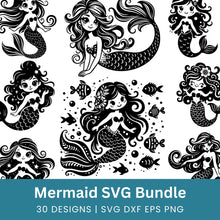 Load image into Gallery viewer, Mermaid SVG Bundle