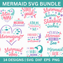 Load image into Gallery viewer, Mermaid SVG Bundle