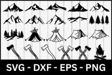 Load image into Gallery viewer, Mountain Illustration SVG Bundle