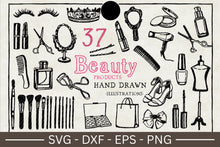 Load image into Gallery viewer, Beauty Products Illustration SVG Bundle