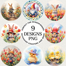 Load image into Gallery viewer, Easter Round Sublimation Bundle Digital Download