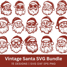 Load image into Gallery viewer, Vintage Santa SVG Bundle