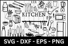 Load image into Gallery viewer, Kitchen Illustration SVG Bundle