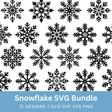 Load image into Gallery viewer, Snowflake SVG Bundle