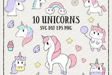 Load image into Gallery viewer, Unicorn Illustration SVG Bundle