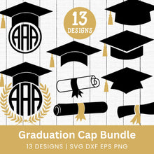 Load image into Gallery viewer, Graduation Cap SVG Bundle
