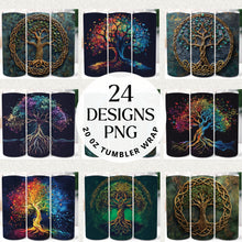 Load image into Gallery viewer, Tree of Life 20 oz Tumbler Bundle Digital Download