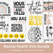 Load image into Gallery viewer, Mental Health SVG Bundle
