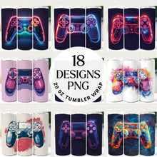 Load image into Gallery viewer, Gaming Controller 20 oz Tumbler Bundle Digital Download