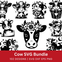 Load image into Gallery viewer, Cow SVG Bundle