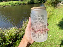 Load image into Gallery viewer, Drinkware 16 oz Frosted Glass Soda Can Shaped Drinking Glass with Chucky Charms Design