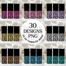 Load image into Gallery viewer, Glitter Leopard 20 oz Tumbler Bundle Digital Download