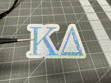 Load image into Gallery viewer, Kappa Delta KD Sorority Stickers with Holographic Effects 18 Stickers