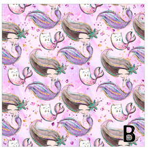 Load image into Gallery viewer, Printed Vinyl, HTV Mermaids, Please Patterns 12 x 12 inch sheet