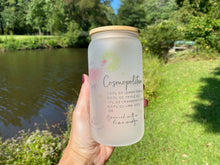 Load image into Gallery viewer, Drinkware 16 oz Frosted Glass Soda Can Shaped Drinking Glass with Chucky Charms Design