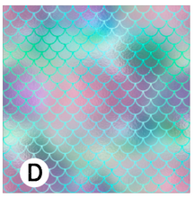 Load image into Gallery viewer, Printed HTV SPARKLING MERMAID SCALES Patterned Heat Transfer Vinyl 12 x 12 inch Sheet