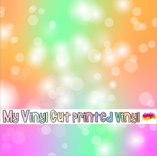 Load image into Gallery viewer, Printed Vinyl | Unicorn Pastel Bokeh D | Permanent Removable Adhesive | Permanent Glitter Adhesive | HTV | Glitter HTV | 12 x 12 inches | ONE Sheet