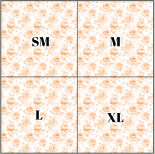 Load image into Gallery viewer, Printed Vinyl &amp; HTV Orange Toile F Patterns 12 x 12 inch sheet