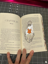 Load image into Gallery viewer, Clear Bookmark or Sticker Reading Ghost
