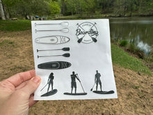 Load image into Gallery viewer, Sticker Sheet | Stand Up Paddle Board SUP | Sticker Set