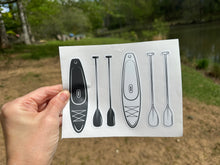 Load image into Gallery viewer, Sticker Sheet | Stand Up Paddle Board SUP | Sticker Set