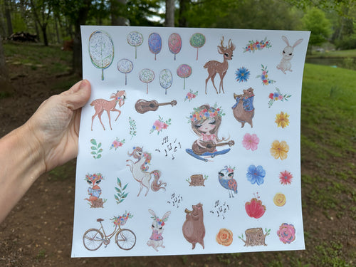 Sticker Sheet | Springland | Full 12 x 12 inch Sheet
