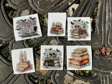 Load image into Gallery viewer, Sticker Pack Set of 6 Book Lover Assorted Stickers 75A for Water Bottle, iPhone, MacBook, Phone, Phone Case, Laptop, Journal, Skateboard, Bike, Snowboard