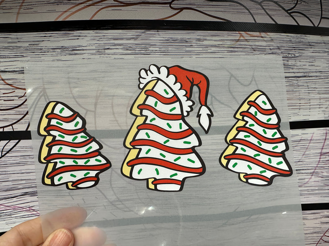 HTV Transfer 3 Christmas Tree Cakes