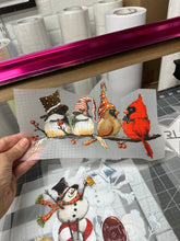 Load image into Gallery viewer, T Shirt Transfer | 35L | Winter Birds on a Branch | Sublimation, HTV, DTF