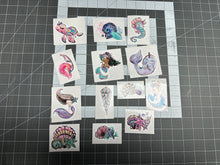 Load image into Gallery viewer, Sticker Pack Mermaids Assorted Stickers for Water Bottle, iPhone, MacBook, Phone, Phone Case, Laptop, Journal, Skateboard, Bike, Snowboard