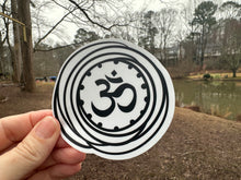 Load image into Gallery viewer, Sticker 7o Yoga Element OHM with Frame CLEARANCE