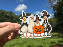 Load image into Gallery viewer, Sticker | Halloween Goose Crew | Waterproof Vinyl Sticker | Permanent