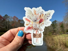 Load image into Gallery viewer, Sticker | 37i | Beige Vase with Twine | Waterproof Vinyl Sticker | White | Clear | Permanent | Removable | Window Cling | Glitter | Holographic