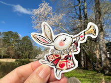 Load image into Gallery viewer, Sticker 21F Alice in Wonderland White Rabbit with Horn