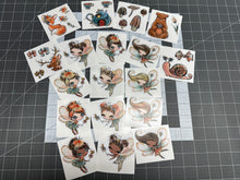 Load image into Gallery viewer, Sticker Pack Fall Fairies Assorted Stickers for Water Bottle, iPhone, MacBook, Phone, Phone Case, Laptop, Journal, Skateboard, Bike, Snowboard