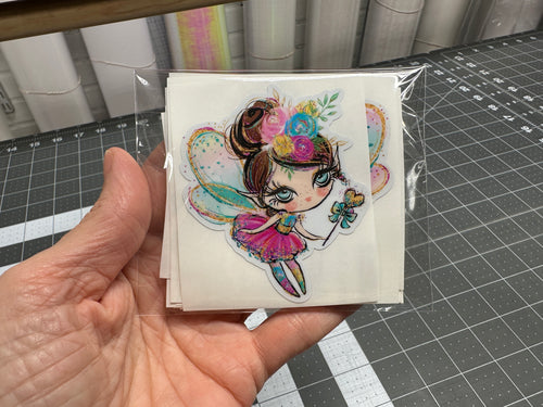 Sticker Pack Colorful Fairies Assorted Stickers for Water Bottle, iPhone, MacBook, Phone, Phone Case, Laptop, Journal, Skateboard, Bike, Snowboard