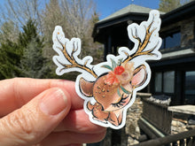 Load image into Gallery viewer, Sticker | 11M | Fall Fawn | Waterproof Vinyl Sticker | White | Clear | Permanent | Removable | Window Cling | Glitter | Holographic