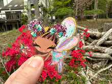 Load image into Gallery viewer, Sticker | 12J | Colorful Fairy | Waterproof Vinyl Sticker | White | Clear | Permanent | Removable | Window Cling | Glitter | Holographic