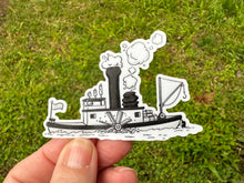 Load image into Gallery viewer, Sticker | 33M | Steamboat Willie | Waterproof Vinyl Sticker | White | Clear | Permanent | Removable | Window Cling | Glitter | Holographic
