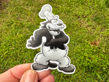 Load image into Gallery viewer, Sticker | 33J | Steamboat Willie | Waterproof Vinyl Sticker | White | Clear | Permanent | Removable | Window Cling | Glitter | Holographic