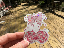Load image into Gallery viewer, Sticker | Coquette Disco Ball Cherries | Waterproof Vinyl Sticker | Permanent