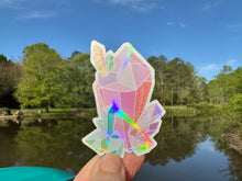 Load image into Gallery viewer, Sticker | Pastel Crystal Cluster | Waterproof Vinyl Sticker | Permanent