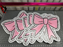 Load image into Gallery viewer, Yard Sign Pretty Pink Coquette Bow 18 inches by 18 inches