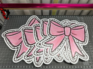 Yard Sign Pretty Pink Coquette Bow 18 inches by 18 inches
